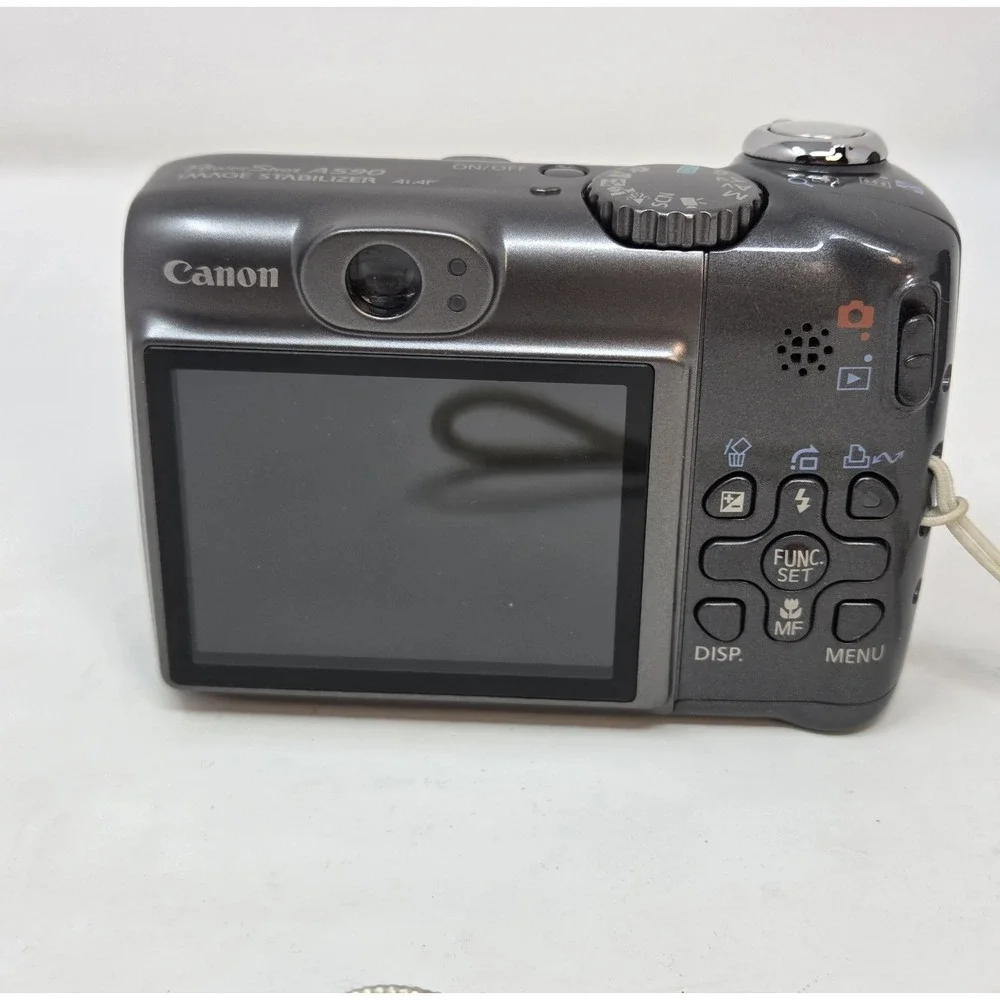 Canon PowerShot A590 IS 8.0MP CCD Digicam 4x Zoom Digital Camera Tested Working